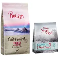 Purizon 2x12kg Coldpressed kalkkuna & hamppuöljy koiran kuivaruoka