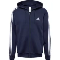 Adidas Essentials Fleece 3 Stripes Kokovetoketjullinen Collegepaita