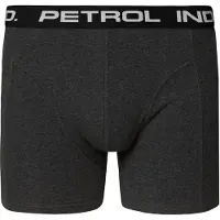 Petrol Industries Bokserishortsit meleerattu harmaa / musta / valkoinen