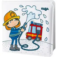 Haba Magic Bath Book Fire Brigade - Kastele sivut paljastaaksesi v rikk it taustoja kylpyammeessa tai uima-altaassa