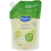 Mustela BIO pesugeeli vartalolle ja hiuksille syntymästä lähtien täyttöpakkaus 400 ml
