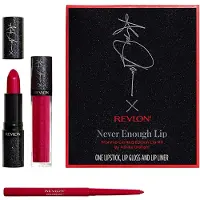 Revlon Never Enough Lip Worship Limited Edition Lip Kit Ashley Grahamilta 3-osainen setti huulipunalla Huulikiilto Huultenrajauskyn 1 setti