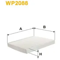 WIX FILTERS Suodatin, sisäilma WP2088