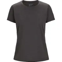 Arc'teryx Women's Taema Crew Shortsleeve Black Heather Lyhythihainen treenipaita XL