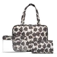 Gillian Jones 3-piece Set Palm Print Kauneustarvikkeiden Setti
