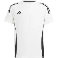 Adidas Toiminnallinen paita 'TIRO24 SWTEEY' musta / valkoinen