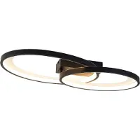 RL Malaga LED kattovalaisin 57cm 25W 3000K mattamusta