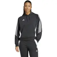 Adidas Urheilullinen collegepaita 'Tiro 24' musta / valkoinen