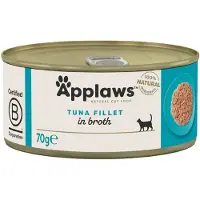 Applaws 24x70g in Broth tonnikalafilee kissan märkäruoka