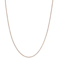 Lykken Basics 9-karaatin 1,1 mm panssari ruusukultakaulaketju 46 cm