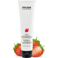 Nuei - Mansikka makuliukuvoide, 100 ml, vesipohjainen, vegaaninen, aloe veraa sisältävä, laadukas, luistava