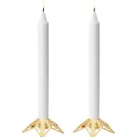 Georg Jensen 2022 vuoden kynttilänjalka 2 osaa kultapinnoitettu