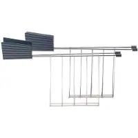Alessi Plissé leipäteline, harmaa