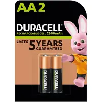 Duracell HR06 LSD, Ladattava akku, AA, 2 kpl, 2400 mAh, Monivärinen, 85 mm (056978)