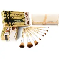 Luvia Cosmetics Bamboo’s Leaf Brush Set sivellinsetti ja kotelo