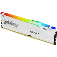 Kingston FURY Beast RGB 16 Gt (1 x 16 Gt) DDR5 5600 MHz, CL36 -muisti, valkoinen (EXPO/XMP)