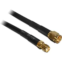 DeLOCK Antenna cable (F) 5m black (88444)