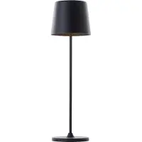 Brilliant Kaami LED ladattava pöytävalaisin, himmennettävä musta mattamusta Kaami,, Musta, Olohuone/ruokailutila, Metalli, Moderni