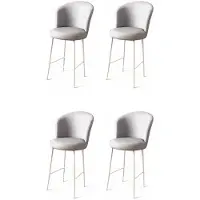 Atelier Del Sofa 4 baarijakkaran Uras -setti, harmaa/valkoinen