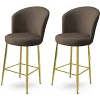 Atelier Del Sofa 2 baarijakkaran setti Alte, antrasiitin/kullan väri