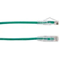 Black Box SLIM-NET CAT6A 500-MHZ STRANDED ETHERNET PATCH CABLE - UNSHIELDED (UTP), CM PVC, SNAGLESS BOOT, GREEN, 7-FT. (2.1-M) (C6APC28-GN-07)