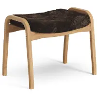 Swedese Lamino jalkarahi öljytty tammi/lampaannahka Espresso (ruskea)