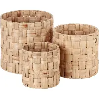 Dixie Lily cylinder panama säilytyskorit 3 osaa Luonnollinen