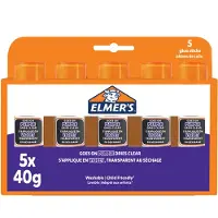 ELMER'S Elmers – DISAPPEARING PURPLE, Kuiva, Liimapuikko, 40 g, Laatikko, 5 kpl (2143884)
