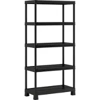 Kis Säilytyshylly - KETER - Plus Shelf Tribac 90/5 - 5 hyllyä - Musta