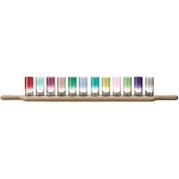 LSA International - Vodka setti 6 lasia & alusta 40 cm Monivärinen