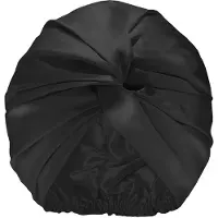 Slip Pure Silk Turban Black Pyyhe 1 kpl