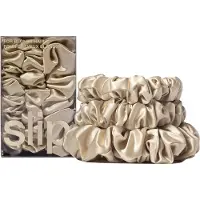 Slip Pure Silk Back To Basics Assorted Scrunchies Blonde Hiuslenkki 3 kpl