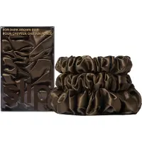 Slip Pure Silk Back To Basics Assorted Scrunchies Dark Brown Hiuslenkki 3 kpl