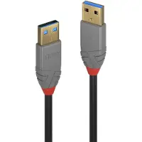 Lindy USB-kaapeli - 0,5 m - USB 3.0 (3.1 Gen 1) - Korroosionestoliittimet - Musta
