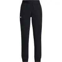 Under Armour Girls' Rival Woven Track Pants Junior - Mens, musta