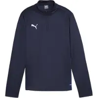 Puma Toiminnallinen paita 'TeamGoal' laivastonsininen / valkoinen