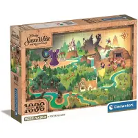 Clementoni - Story Maps Puzzle - Disney Snow White (1000 pcs) (39814)