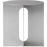 Audo Copenhagen Androgyne Sivupöytä/jalka harjattu teräs - Ø40 cm