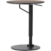 Audo Copenhagen Branch sivupöytä Ø45 cm Dark stained oak
