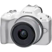 Canon Digital Mirrorless Camera EOS R50 with 18-45mm Lens White
