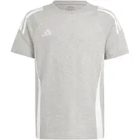 Adidas Toiminnallinen paita 'TIRO24' harmaa / valkoinen