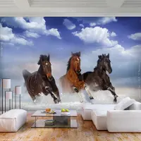 Artgeist Tapetti - hevoset lumessa