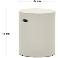 Kave Home Aiguablava-rahi valkoinen ⌀ 37 cm