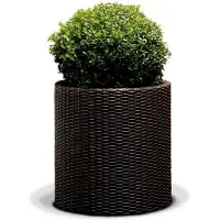 Keter LARGE CYLINGE PLANTER pyöreä potti viski punainen