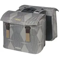 Basil Elegance Mik Panniers 40-49l Hopeinen