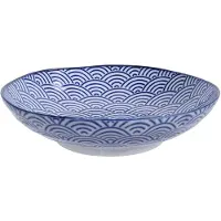 Tokyo Design Studio - Nippon Blue Pastalautanen 21 cm Wave