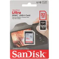 SanDisk 32GB Ultra, SDHC -muistikortti, UHS-I U1 C10, 120 MB/s