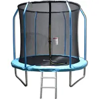 Viking Choice Trampoliini - 8" - turvaverkolla ja tikkailla - jopa 176 lbs