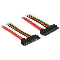 DeLOCK – Extension cable SATA 6 Gb/s 22 pin plug > SATA 22 pin receptacle (5 V + 12 V) 30 cm (83803)