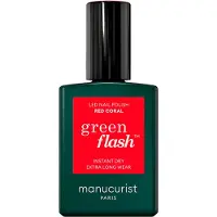 Manucurist Paris Green Flash Gel Polish Red Coral